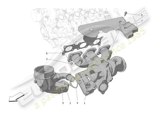 a part diagram from the Maserati MC20 parts catalogue