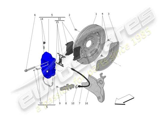 a part diagram from the Maserati MC20 parts catalogue