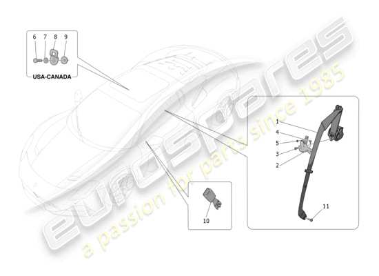 a part diagram from the Maserati MC20 parts catalogue