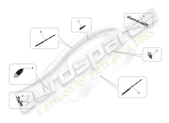 a part diagram from the Maserati MC20 parts catalogue