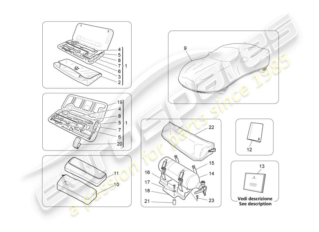 Part diagram containing part number 13605811