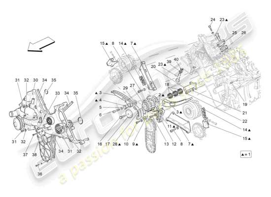 a part diagram from the Maserati Granturismo MC Stradale (2011) parts catalogue