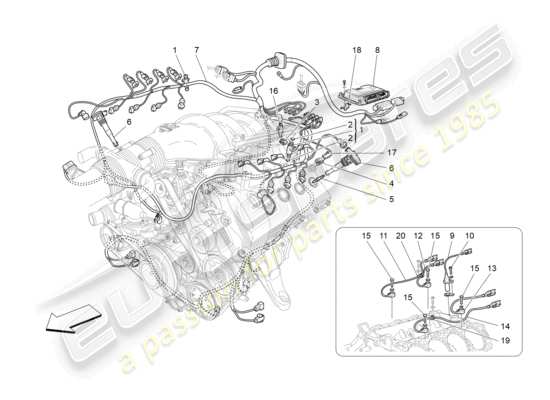 a part diagram from the Maserati Granturismo MC Stradale (2011) parts catalogue