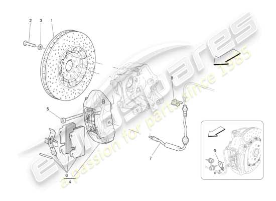 a part diagram from the Maserati GranTurismo parts catalogue