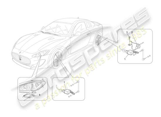 a part diagram from the Maserati GranTurismo parts catalogue