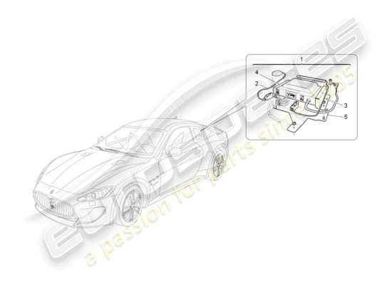 a part diagram from the Maserati Granturismo MC Stradale (2011) parts catalogue