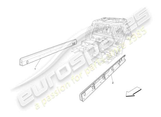 a part diagram from the Maserati Granturismo MC Stradale (2011) parts catalogue