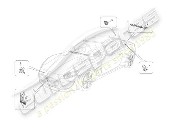 a part diagram from the Maserati GranTurismo parts catalogue