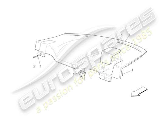 a part diagram from the Maserati GranTurismo parts catalogue