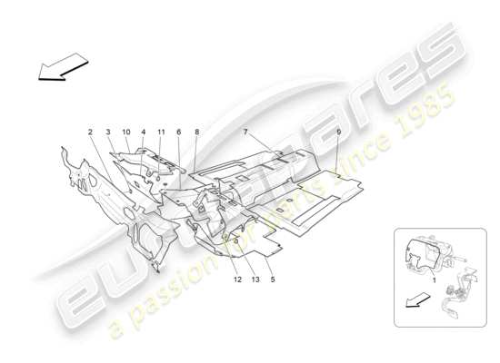 a part diagram from the Maserati GranTurismo parts catalogue