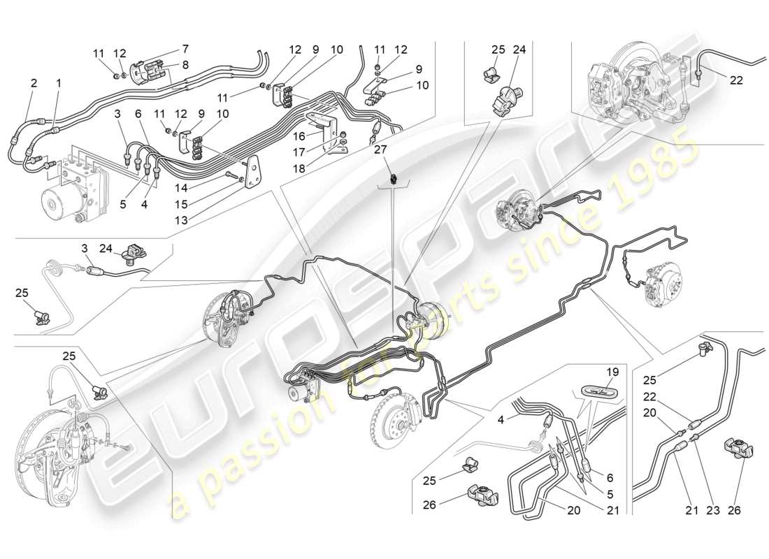 Maserati GranTurismo MC Stradale (2012) lines Part Diagram