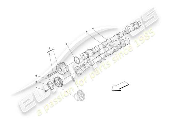 a part diagram from the Maserati Granturismo MC Stradale (2012) parts catalogue