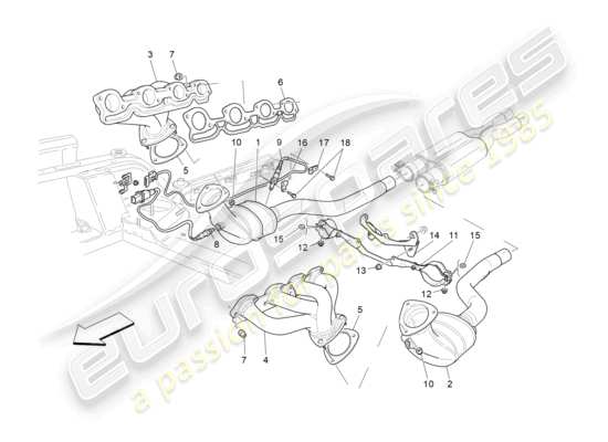 a part diagram from the Maserati Granturismo MC Stradale (2012) parts catalogue