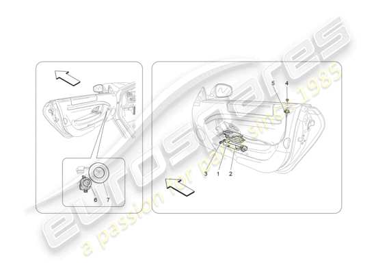 a part diagram from the Maserati Granturismo MC Stradale (2012) parts catalogue