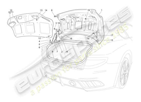 a part diagram from the Maserati GranTurismo parts catalogue