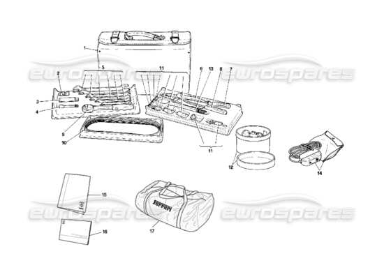 a part diagram from the Ferrari 348 parts catalogue