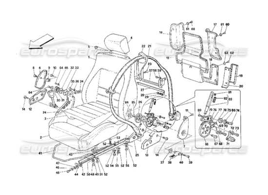 a part diagram from the Ferrari 348 parts catalogue