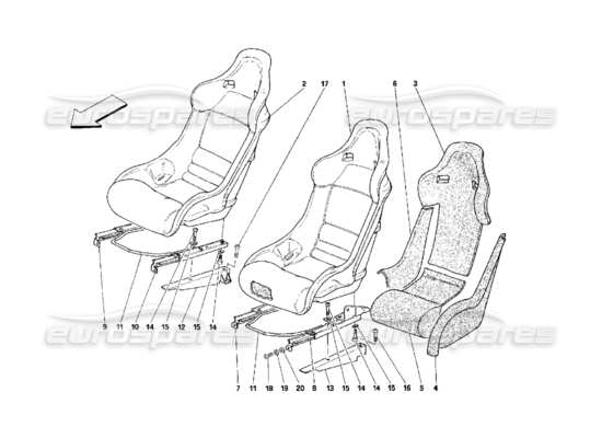 a part diagram from the Ferrari 348 parts catalogue