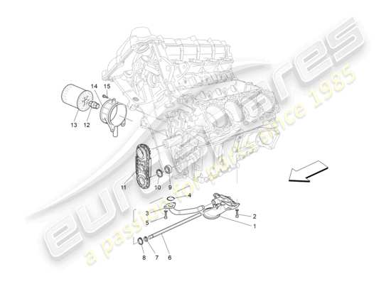 a part diagram from the Maserati GranTurismo parts catalogue