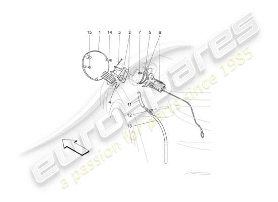 a part diagram from the Maserati Granturismo MC Stradale (2013) parts catalogue