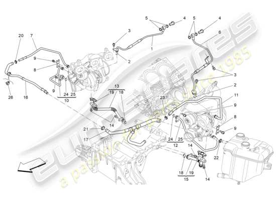 a part diagram from the Maserati Levante (2019) parts catalogue