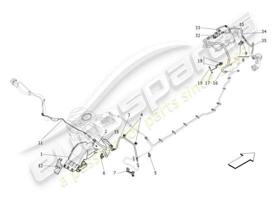 a part diagram from the Maserati Levante (2019) parts catalogue