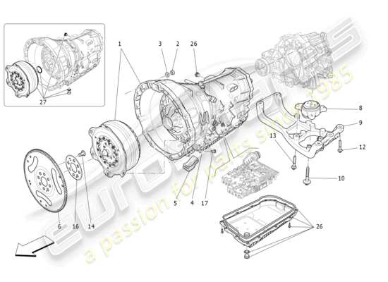 a part diagram from the Maserati Levante parts catalogue