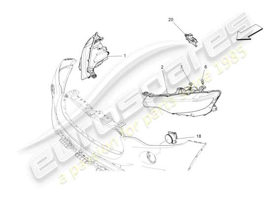 a part diagram from the Maserati Levante (2019) parts catalogue