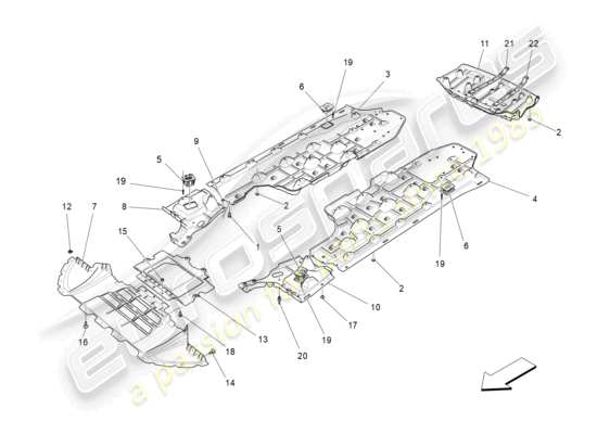 a part diagram from the Maserati Levante (2019) parts catalogue