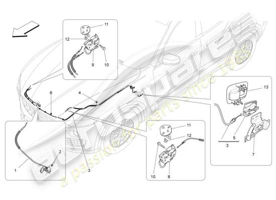 a part diagram from the Maserati Levante (2019) parts catalogue