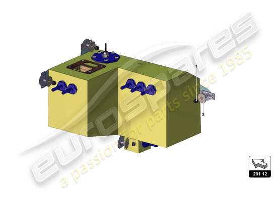 a part diagram from the Lamborghini Huracan Squadra Corse parts catalogue