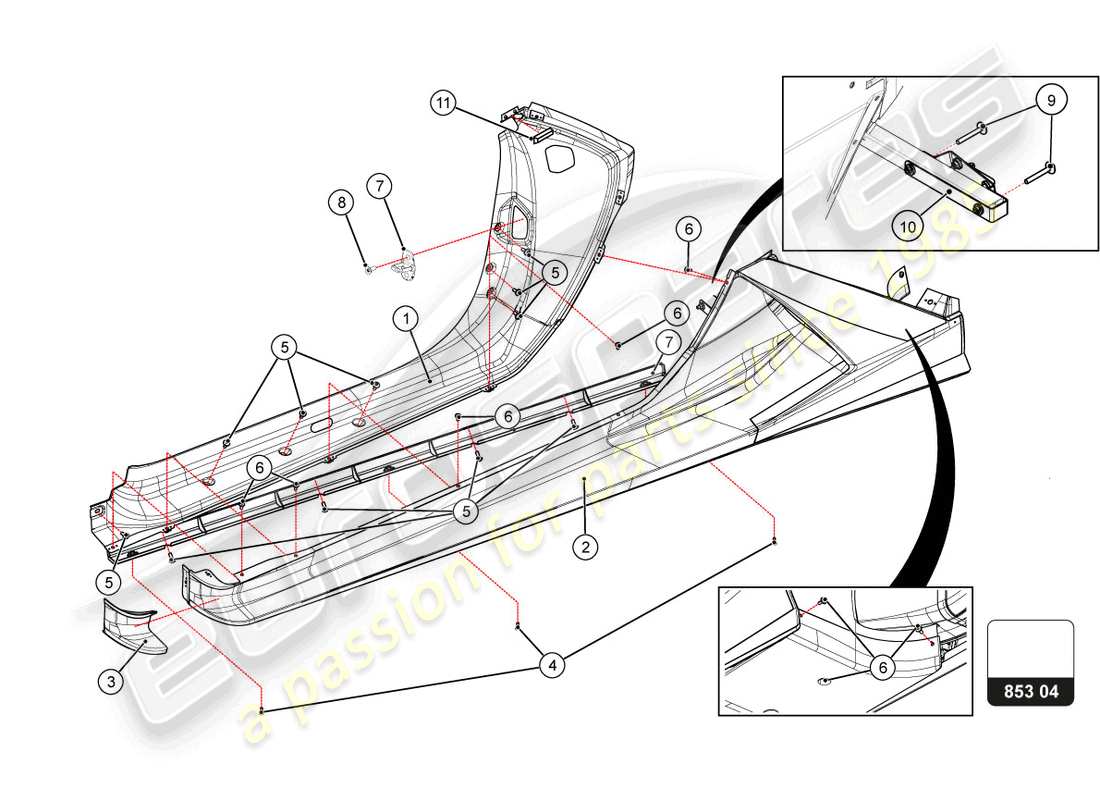 Part diagram containing part number 8E0837033