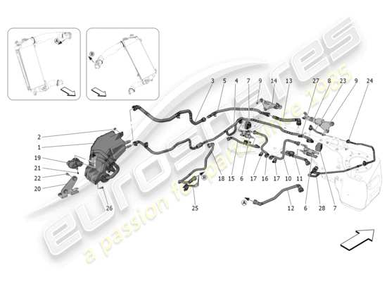 a part diagram from the Maserati MC20 parts catalogue