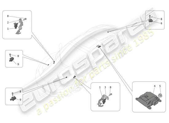 a part diagram from the Maserati MC20 parts catalogue