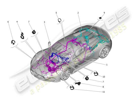 a part diagram from the Maserati MC20 parts catalogue