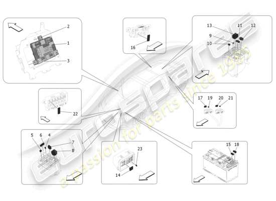 a part diagram from the Maserati MC20 parts catalogue