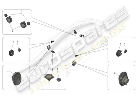 a part diagram from the Maserati MC20 parts catalogue