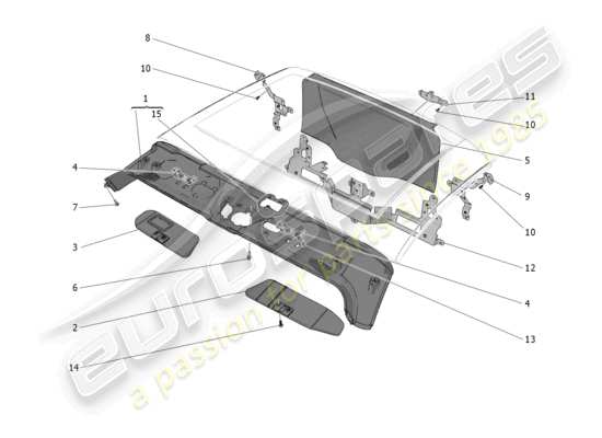 a part diagram from the Maserati MC20 parts catalogue