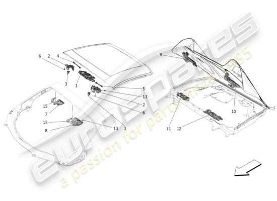 a part diagram from the Maserati MC20 parts catalogue