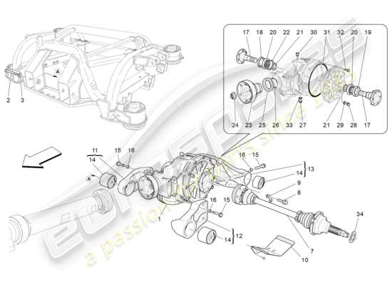 a part diagram from the Maserati GranCabrio parts catalogue