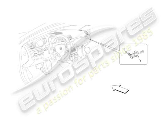 a part diagram from the Maserati GranCabrio MC (2013) parts catalogue