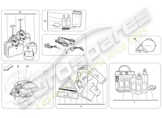 a part diagram from the Maserati GranCabrio parts catalogue