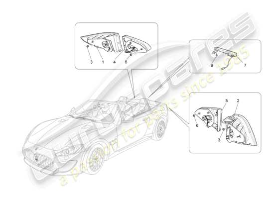 a part diagram from the Maserati GranCabrio parts catalogue