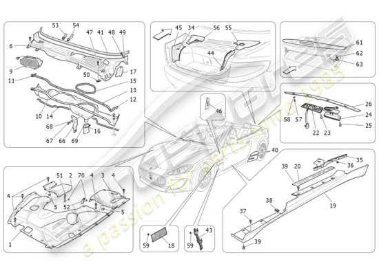 a part diagram from the Maserati GranCabrio parts catalogue