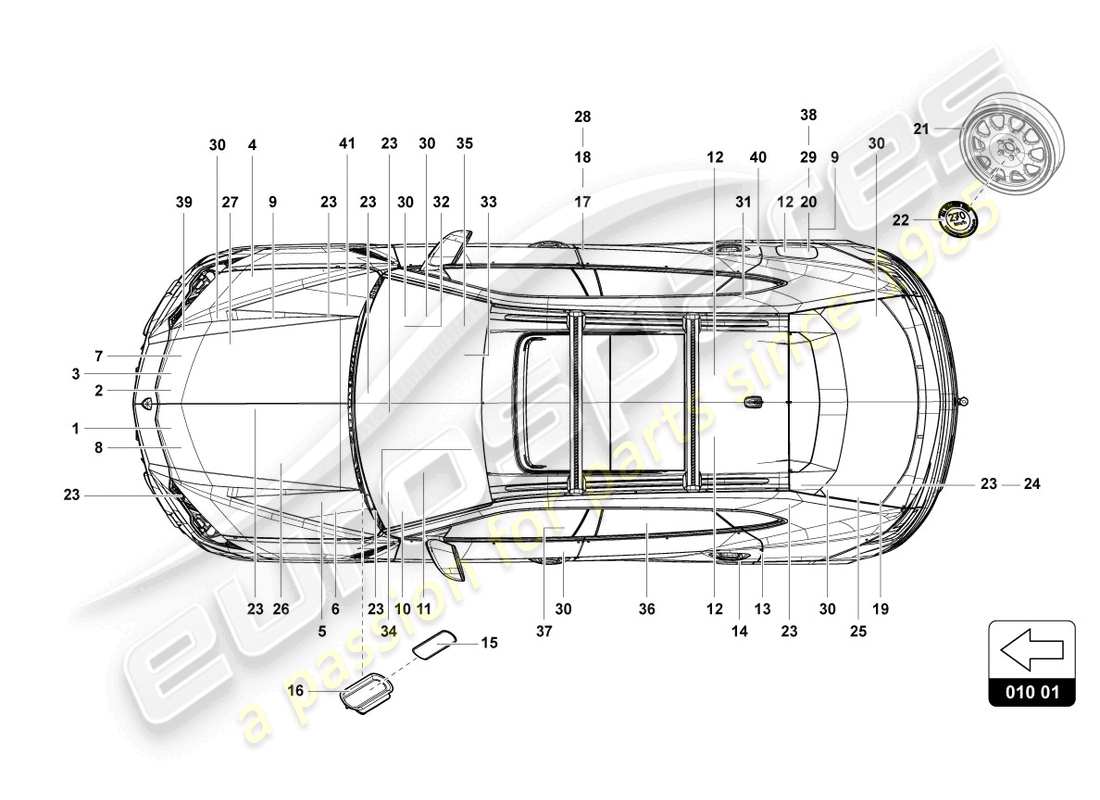 Part diagram containing part number 4ML010004A