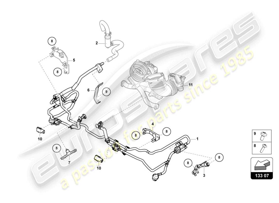 Part diagram containing part number 06H906052A