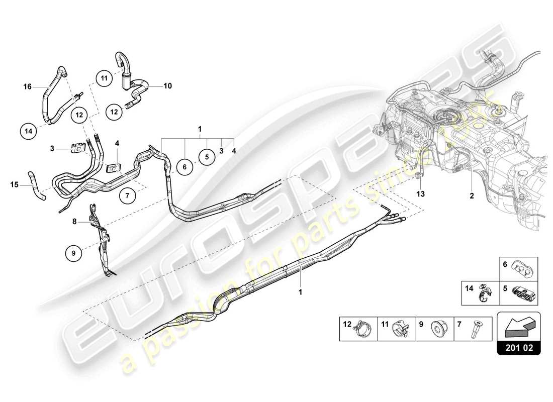 Part diagram containing part number 4D0201245G