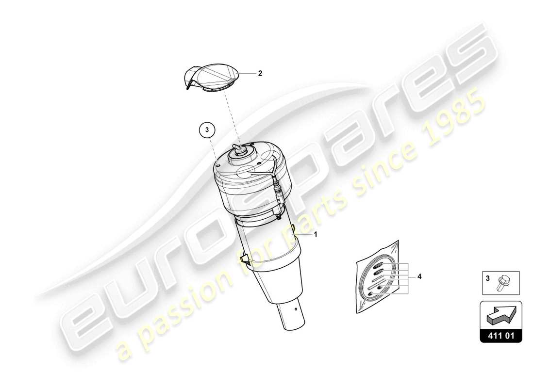 Part diagram containing part number 4M0412376A