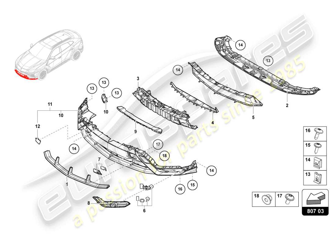 Part diagram containing part number 4ML8071103FZ