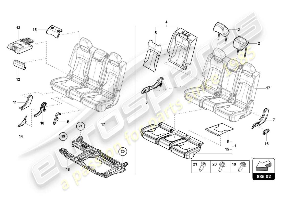 Part diagram containing part number 4ML885081